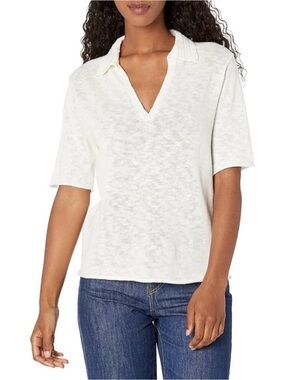 Velvet by Graham & Spencer Cotton/Linnen Polo Shirt